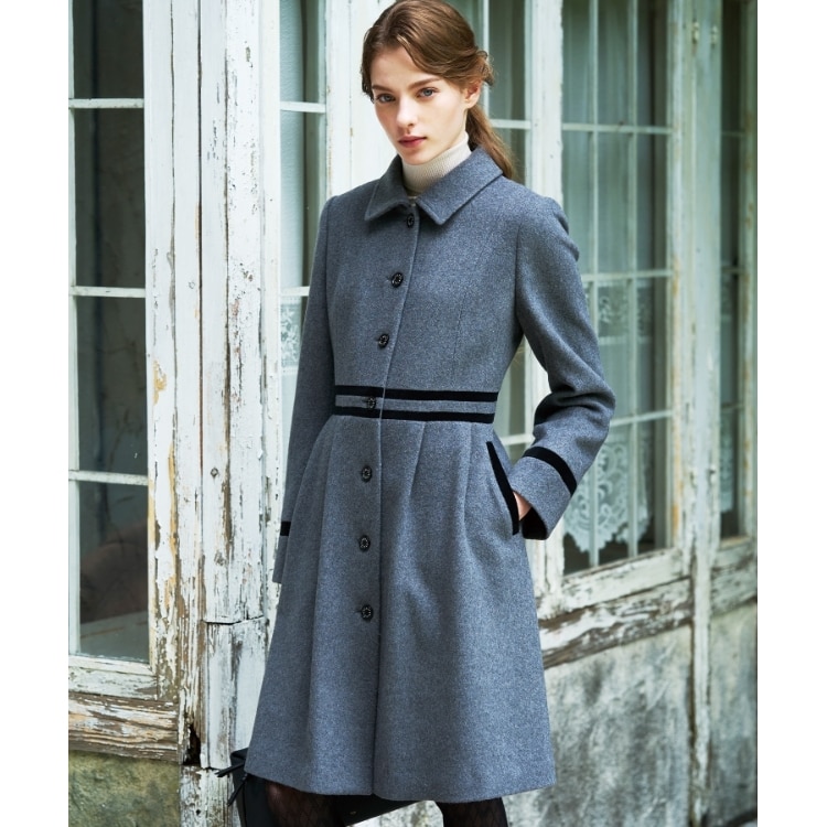 ドレステリア(レディース)(DRESSTERIOR(Ladies))の【大人百花冬号掲載】ウールブレンド　ドレスコート ステンカラーコート