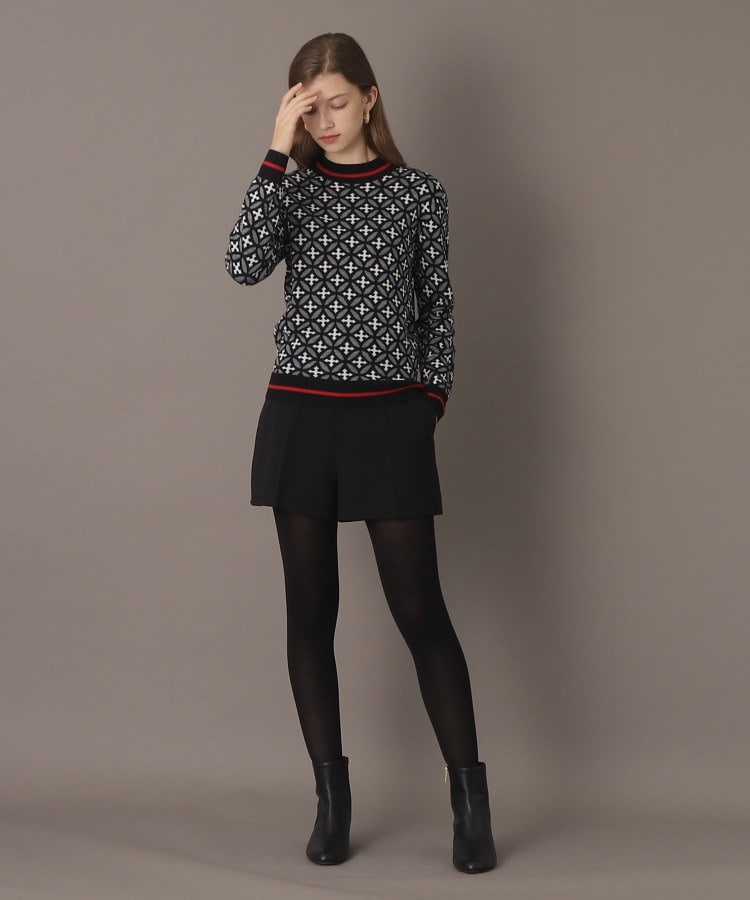 ドレステリア(レディース)(DRESSTERIOR(Ladies))の【大人百花冬号掲載　モデル美香さん着用】ブラックセットアップショートパンツ18