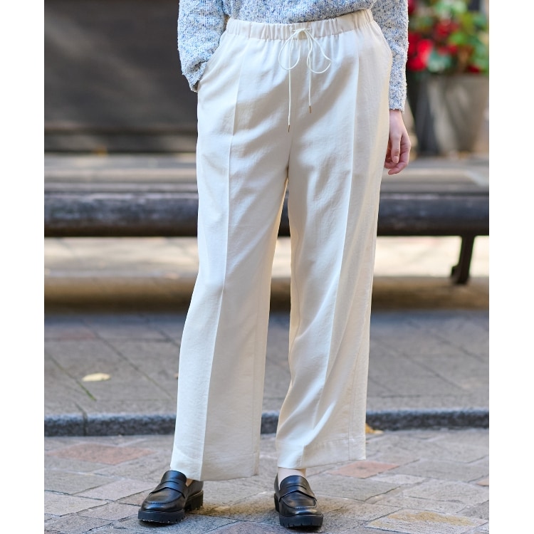 ドレステリア(レディース)(DRESSTERIOR(Ladies))の【リラックス/大人カジュアル】サテンイージーパンツ フルレングスパンツ
