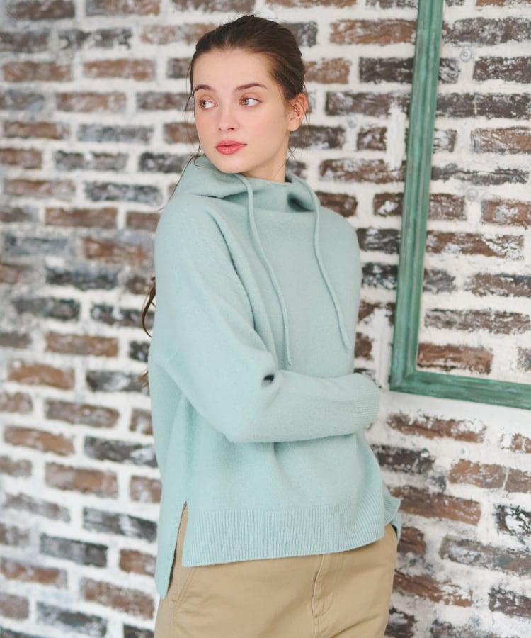 ドレステリア(レディース)(DRESSTERIOR(Ladies))の【限定カラーあり】カシミヤブレンドフードニット22