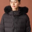 ドレステリア(レディース)(DRESSTERIOR(Ladies))の【軽量/3WAY】ブルーフォックスファーロングタフタダウンコート8