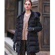 ドレステリア(レディース)(DRESSTERIOR(Ladies))の【軽量/3WAY】ブルーフォックスファーロングタフタダウンコート ブラック(019)