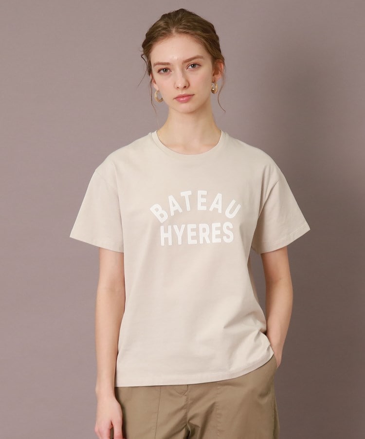 ドレステリア(レディース)(DRESSTERIOR(Ladies))のベーシックロゴTシャツ グレージュ(050)