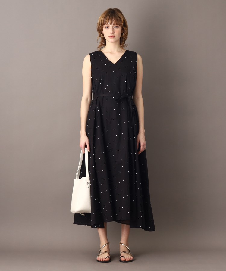 ドレステリア(レディース)(DRESSTERIOR(Ladies))の【大人フェミニン/前後2WAY/洗える】ドット刺繍ボリュームワンピース17