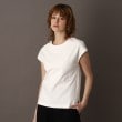 ドレステリア(レディース)(DRESSTERIOR(Ladies))のエシカルオーガニックフレンチ袖Tシャツ オフホワイト(003)