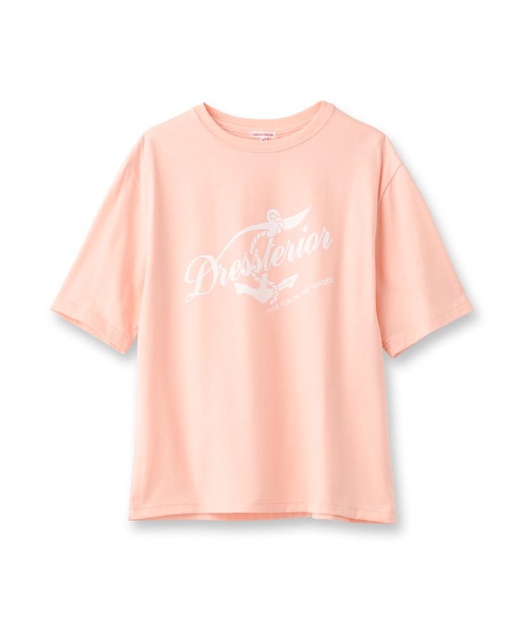 ドレステリア(レディース)(DRESSTERIOR(Ladies))の【洗える/大人カジュアル】マリンロゴプリントTシャツ1