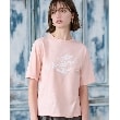 ドレステリア(レディース)(DRESSTERIOR(Ladies))のマリンロゴプリントTシャツ ライトピンク(070)