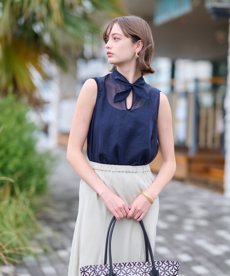 ドレステリア(レディース)(DRESSTERIOR(Ladies))のシアーリボンアーカイブブラウス13