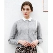 ドレステリア(レディース)(DRESSTERIOR(Ladies))の【春色/洗える】ウォッシャブルコットンカシミヤ混カーディガン グレー(012)
