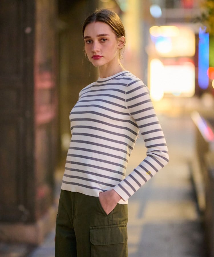 ドレステリア(レディース)(DRESSTERIOR(Ladies))のコットンフルニードルボーダー4