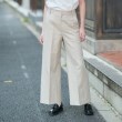 ドレステリア(レディース)(DRESSTERIOR(Ladies))の【美シルエット／洗える】リネンブレンドワイドパンツ ライトベージュ(051)