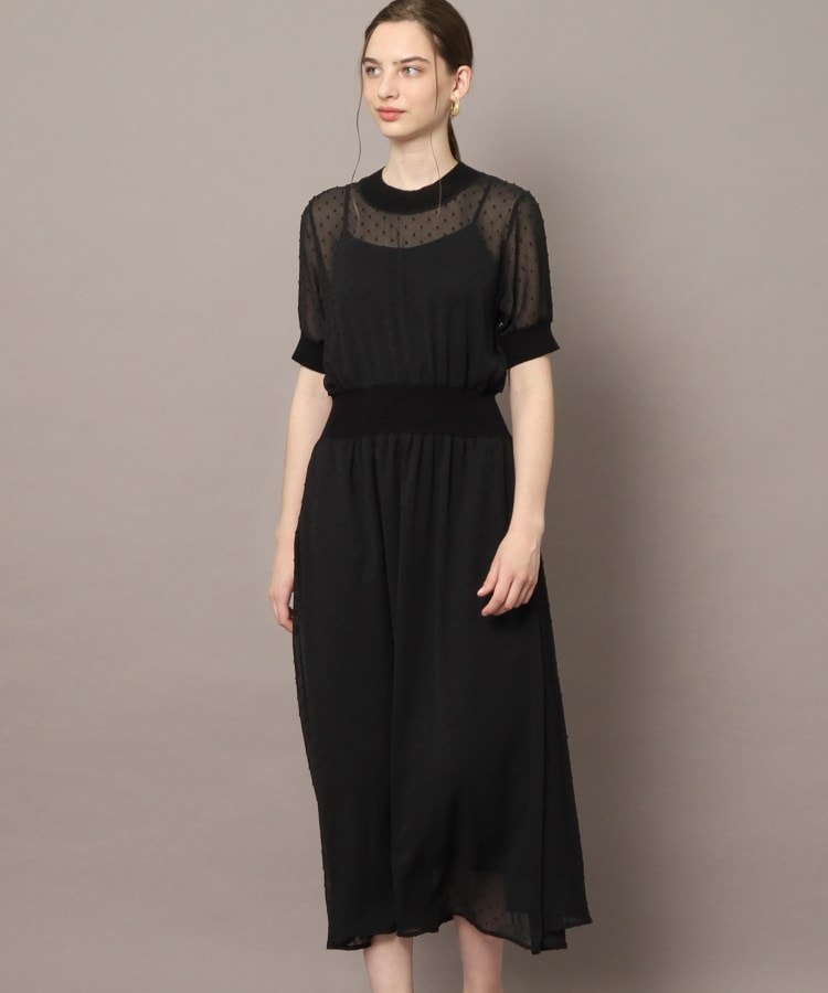 ドレステリア(レディース)(DRESSTERIOR(Ladies))の【EC・ルクア別注カラーあり】ドットカットジャカードハーフスリーブ6