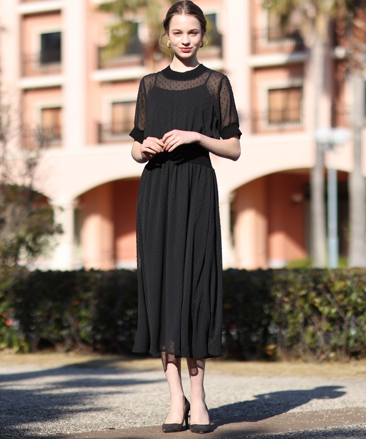 ドレステリア(レディース)(DRESSTERIOR(Ladies))の【EC・ルクア別注カラーあり】ドットカットジャカードハーフスリーブ17