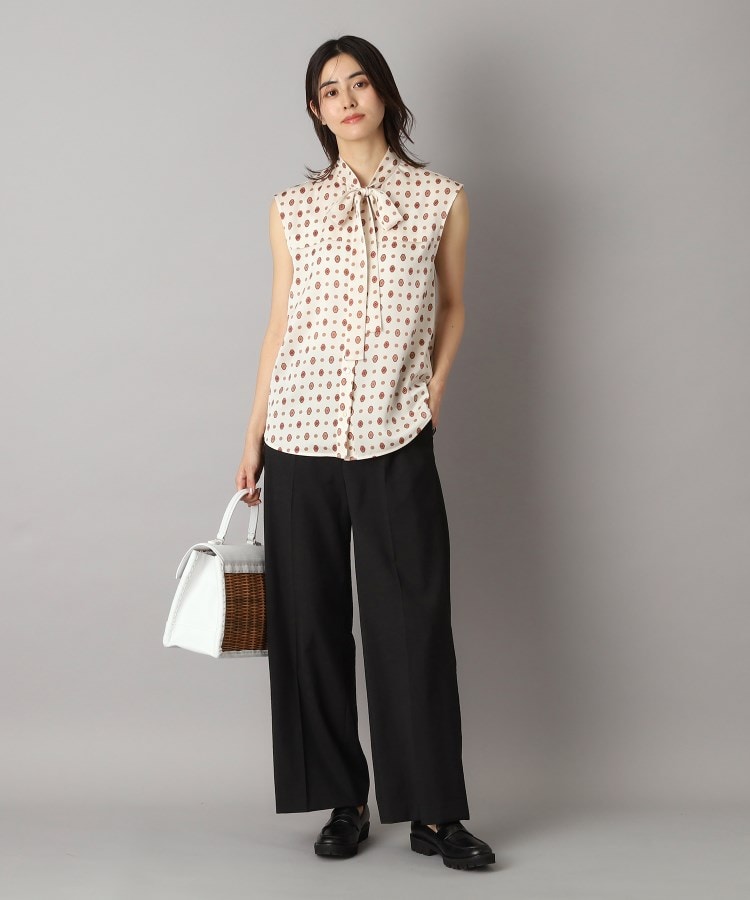 ドレステリア(レディース)(DRESSTERIOR(Ladies))の【洗える】リネンミックスストレッチワイドパンツ3
