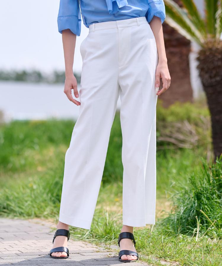 ドレステリア(レディース)(DRESSTERIOR(Ladies))の【洗える】リネンミックスストレッチワイドパンツ4
