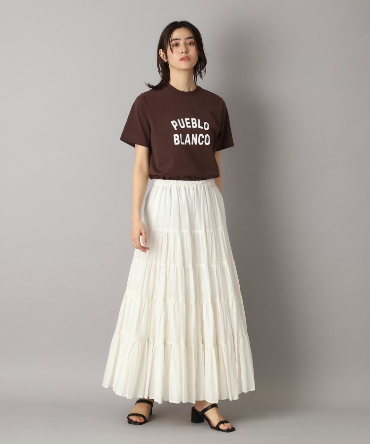 ドレステリア(レディース)(DRESSTERIOR(Ladies))の【大人百花春号掲載 モデル美香さん着用】洗える/コットンボイルティアードスカート8