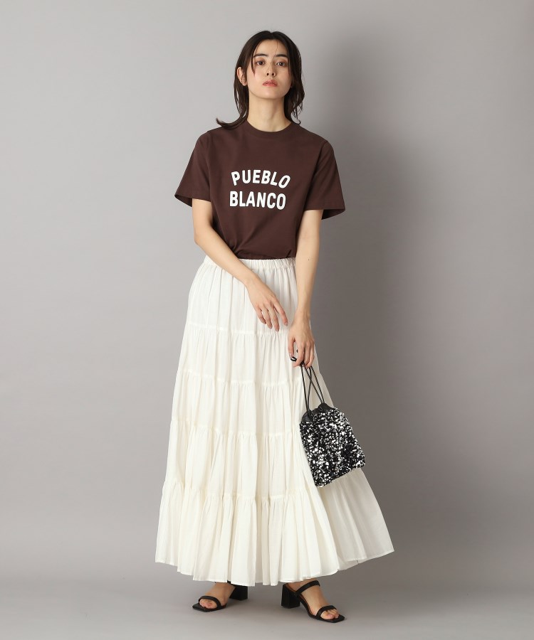 ドレステリア(レディース)(DRESSTERIOR(Ladies))の【大人百花春号掲載 モデル美香さん着用】洗える/コットンボイルティアードスカート9