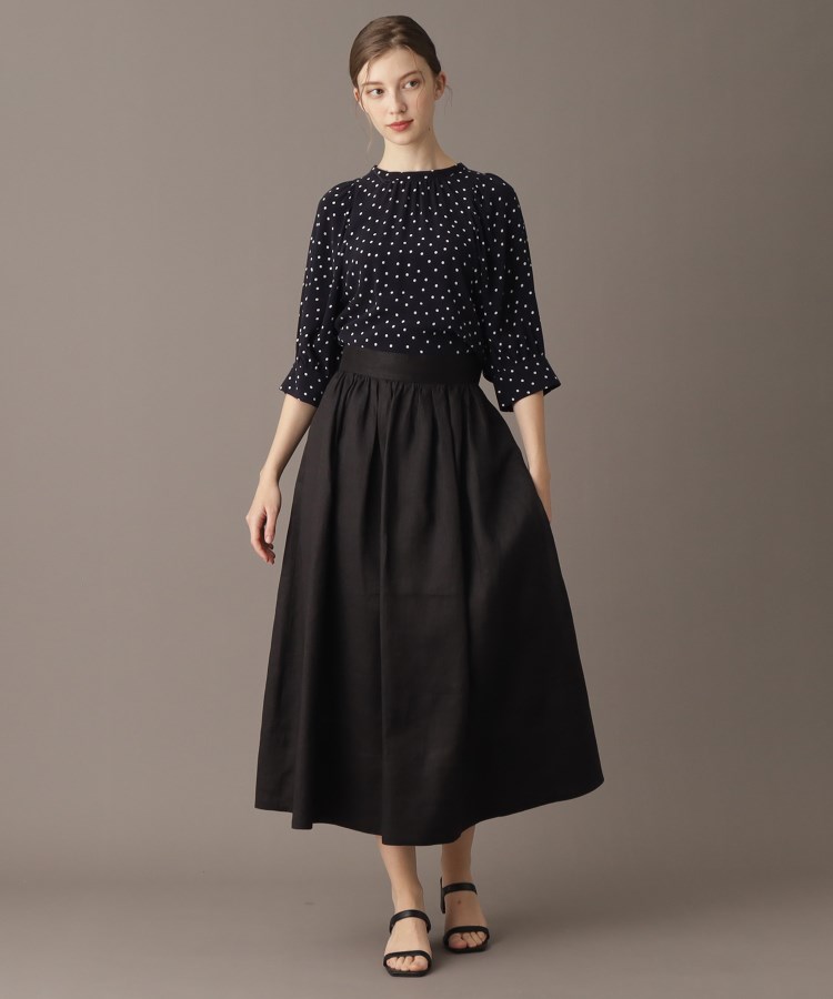 ドレステリア(レディース)(DRESSTERIOR(Ladies))の【洗える／ふんわり軽やか】フレンチリネンタックギャザースカート24