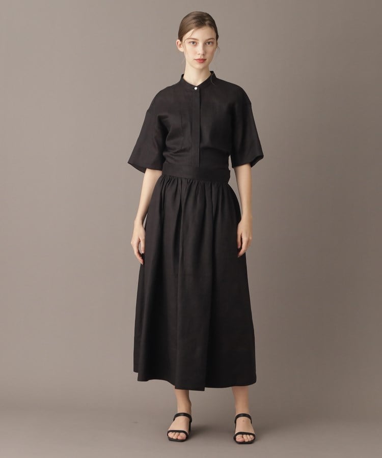 ドレステリア(レディース)(DRESSTERIOR(Ladies))の【洗える／ふんわり軽やか】フレンチリネンタックギャザースカート25