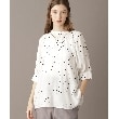 ドレステリア(レディース)(DRESSTERIOR(Ladies))の【洗える/日本製】ドットPTボリュームスリーブブラウス オフホワイト(103)