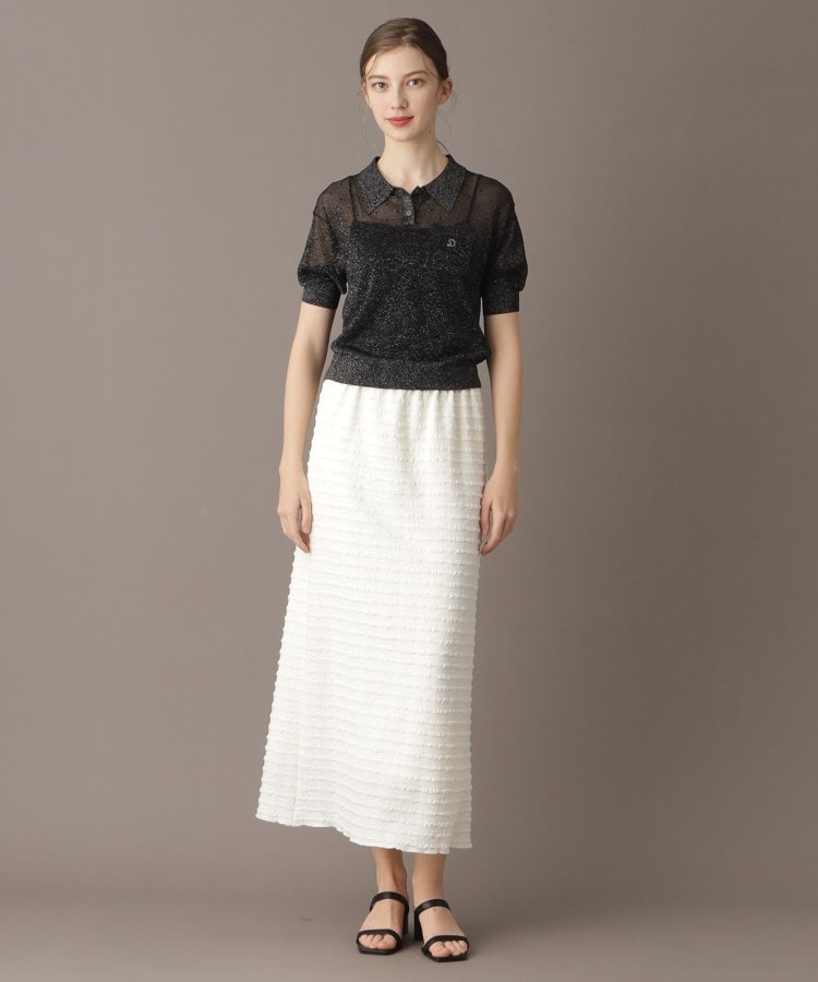ドレステリア(レディース)(DRESSTERIOR(Ladies))の【大人百花春号掲載 モデル美香さん着用】ドットシアーポロ1