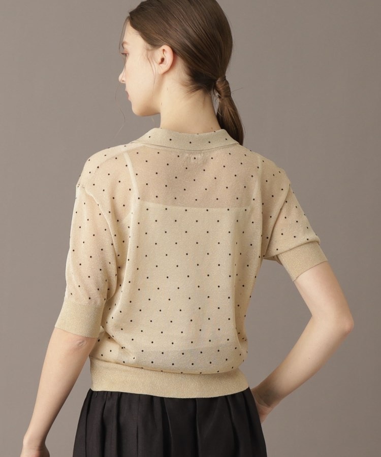 ドレステリア(レディース)(DRESSTERIOR(Ladies))の【大人百花春号掲載 モデル美香さん着用】ドットシアーポロ13