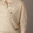 ドレステリア(レディース)(DRESSTERIOR(Ladies))の【大人百花春号掲載 モデル美香さん着用】ドットシアーポロ15