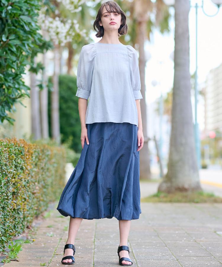 ドレステリア(レディース)(DRESSTERIOR(Ladies))の【洗える/清涼感】ボリュームスリーブバックジップブラウス13