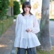 ドレステリア(レディース)(DRESSTERIOR(Ladies))の【洗える】ティアードシアーブラウス グレージュ(050)