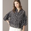 ドレステリア(レディース)(DRESSTERIOR(Ladies))の【洗える/シアー】スタンドフリルドットボリュームスリーブ1