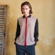 ドレステリア(レディース)(DRESSTERIOR(Ladies))の【洗える/小紋柄】ヴィンテージパターンプリントコンビシャツ6