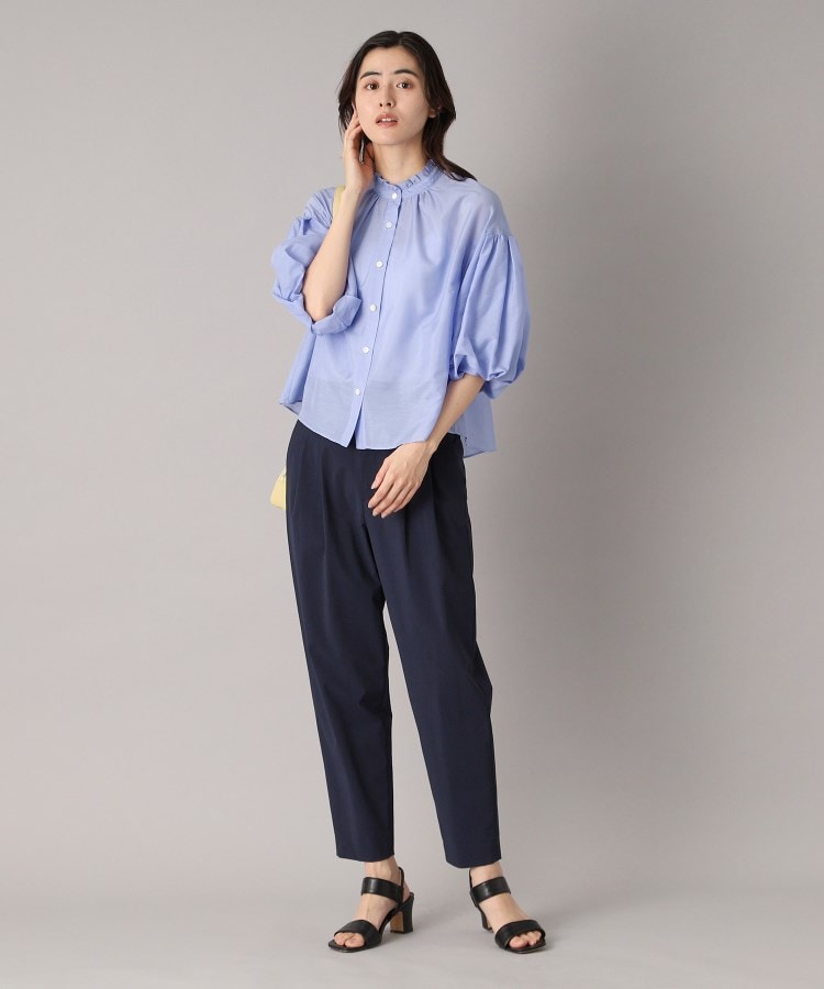 ドレステリア(レディース)(DRESSTERIOR(Ladies))の【洗える】スタンドフリルボリュームスリーブブラウス19
