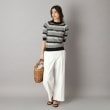 ドレステリア(レディース)(DRESSTERIOR(Ladies))の【洗える】マルチボーダーハーフスリーブニット25