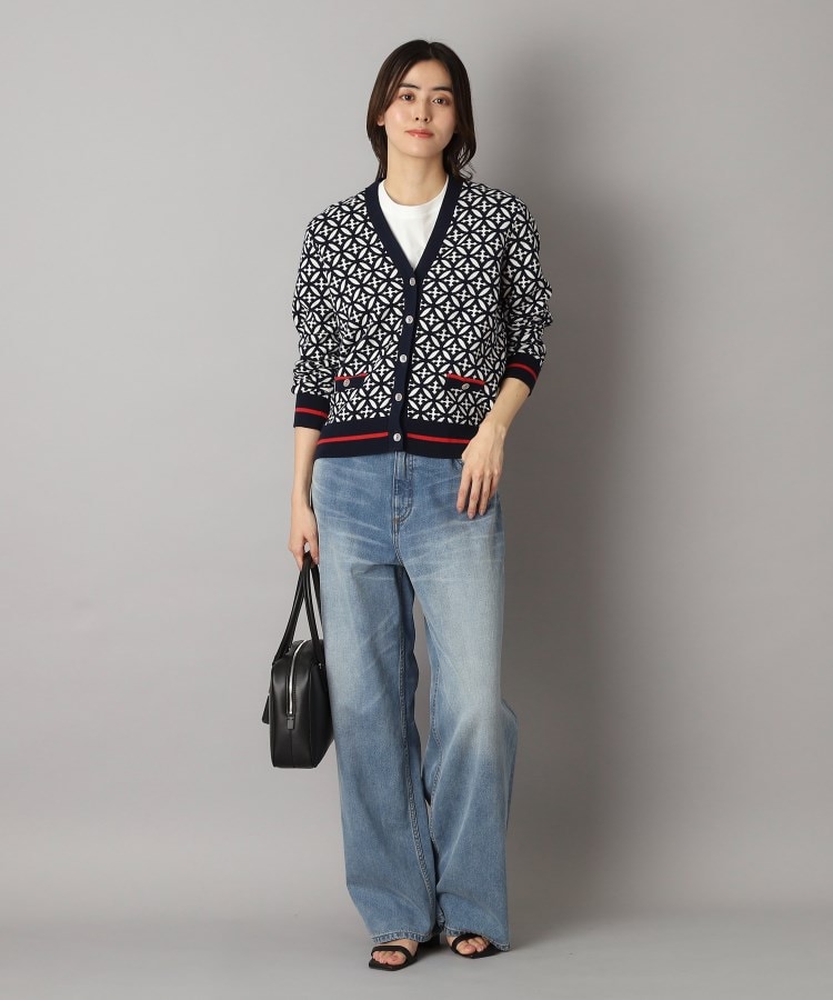 ドレステリア(レディース)(DRESSTERIOR(Ladies))のオーバーラップサークルジャカードニットカーデ11