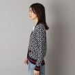 ドレステリア(レディース)(DRESSTERIOR(Ladies))のオーバーラップサークルジャカードニットカーデ15