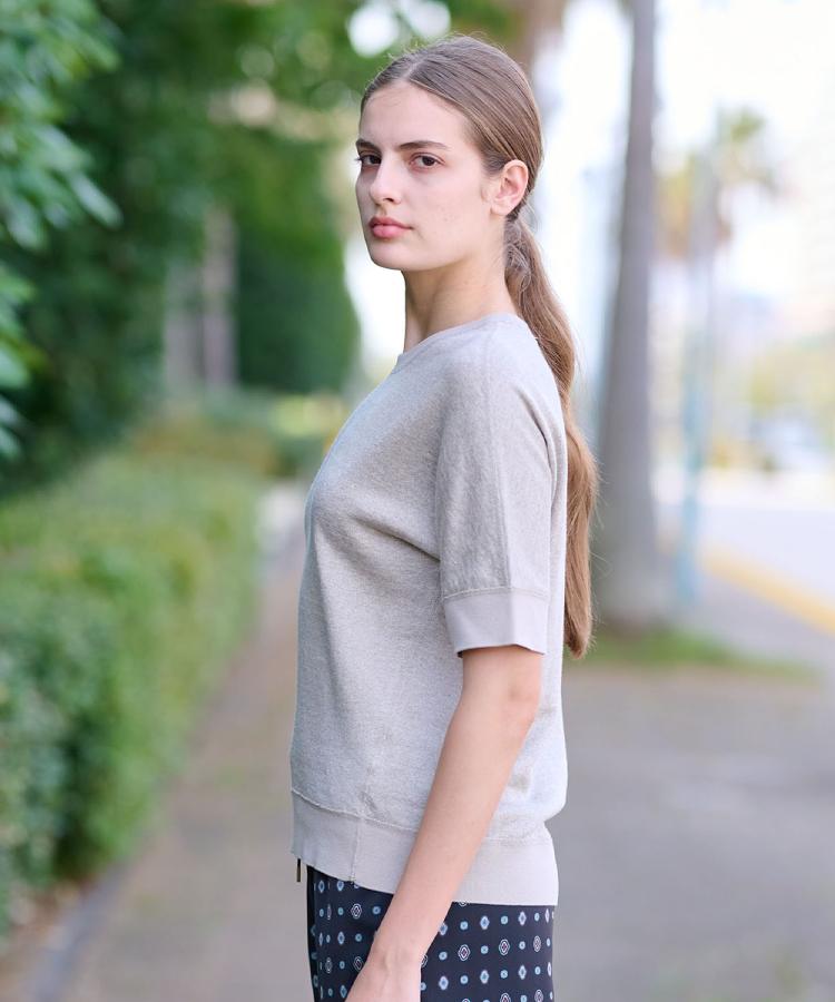 ドレステリア(レディース)(DRESSTERIOR(Ladies))の【毎年人気！／洗える】リネン裏毛ハーフスリーブプルオーバー2