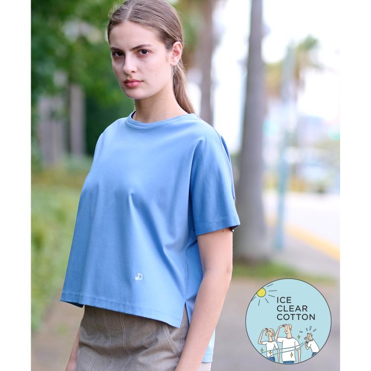 ドレステリア(レディース)(DRESSTERIOR(Ladies))の【接触冷感/抗菌防臭/消臭】アイスクリアコットンドルマンT Ｔシャツ