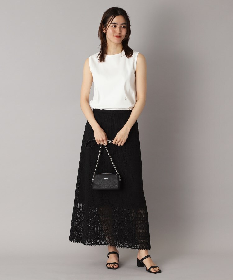 ドレステリア(レディース)(DRESSTERIOR(Ladies))の【接触冷感/抗菌防臭/消臭】アイスクリアコットンノースリーブT3