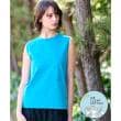 ドレステリア(レディース)(DRESSTERIOR(Ladies))の【接触冷感/抗菌防臭/消臭】アイスクリアコットンノースリーブT ブルー(092)