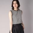 ドレステリア(レディース)(DRESSTERIOR(Ladies))の【接触冷感/抗菌防臭/消臭】アイスクリアコットンボーダーノースリーブ7