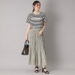 ドレステリア(レディース)(DRESSTERIOR(Ladies))の【接触冷感/抗菌防臭/消臭】アイスクリアコットン VIERNESロゴボーダーT14