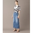 ドレステリア(レディース)(DRESSTERIOR(Ladies))の【接触冷感/抗菌防臭/消臭】アイスクリアコットン VIERNESロゴボーダーT5