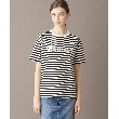 ドレステリア(レディース)(DRESSTERIOR(Ladies))の【接触冷感/抗菌防臭/消臭】アイスクリアコットン VIERNESロゴボーダーT6