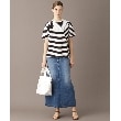 ドレステリア(レディース)(DRESSTERIOR(Ladies))の【接触冷感/抗菌防臭/消臭】アイスクリアコットン VIERNESロゴボーダーT9