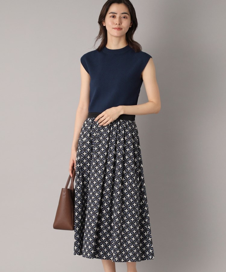 ドレステリア(レディース)(DRESSTERIOR(Ladies))の【洗える】オーバーラップサークルフレンチスリーブワンピ31
