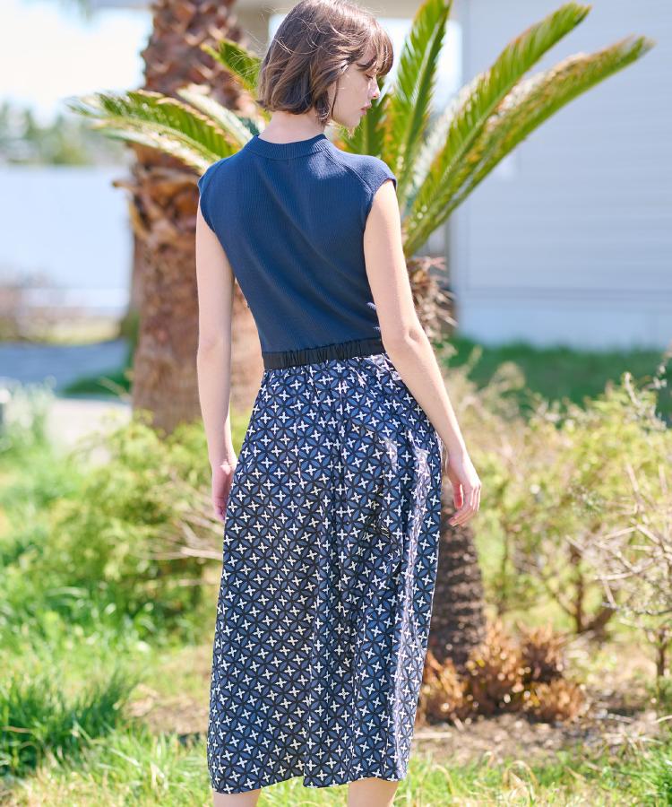 ドレステリア(レディース)(DRESSTERIOR(Ladies))の【洗える】オーバーラップサークルフレンチスリーブワンピ22