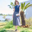 ドレステリア(レディース)(DRESSTERIOR(Ladies))の【洗える】オーバーラップサークルフレンチスリーブワンピ16