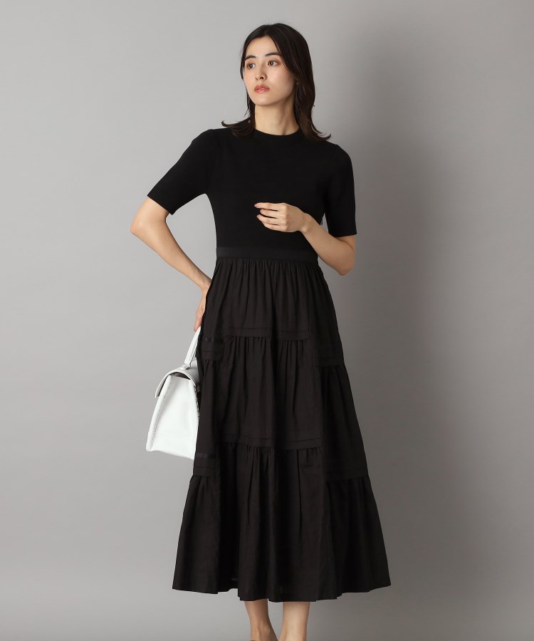 ドレステリア(レディース)(DRESSTERIOR(Ladies))の【大人百花春号掲載 モデル美香さん着用】リブニットドッキングワンピース9