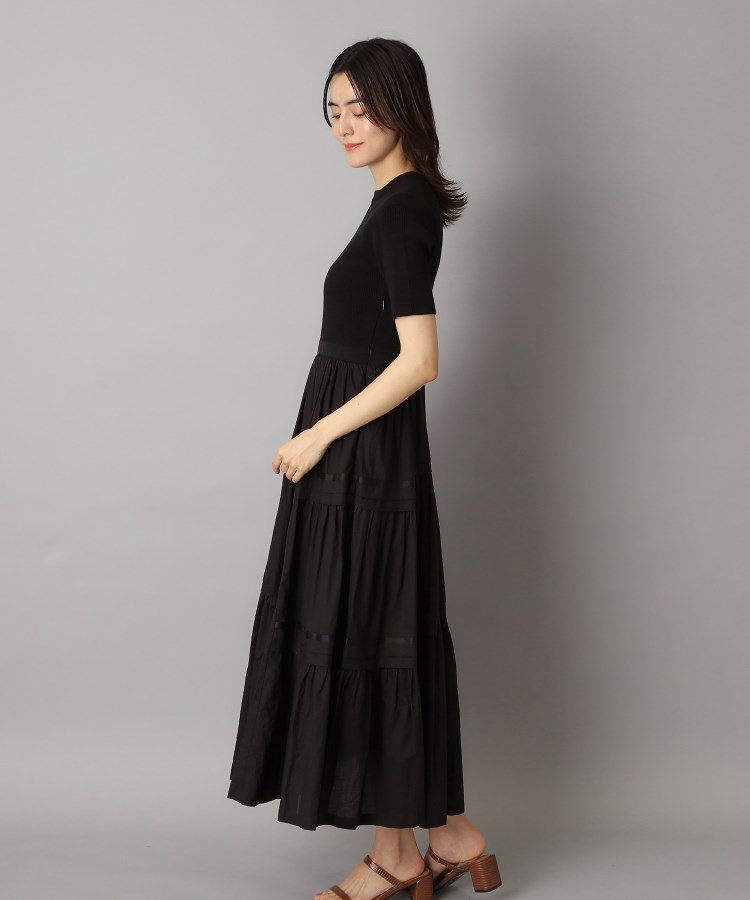 大人百花春号掲載 モデル美香さん着用】リブニットドッキング 大人百花春号掲載 モデル美香さん着用】リブニットドッキング