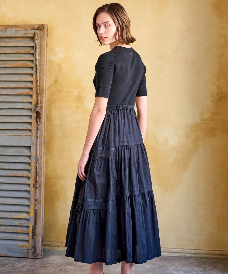 ドレステリア(レディース)(DRESSTERIOR(Ladies))の【大人百花春号掲載 モデル美香さん着用】リブニットドッキングワンピース5